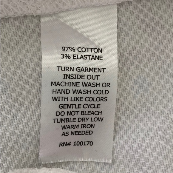 Susan Bristol White Pique Shorts 8” Inseam Size 10 - Picture 7 of 8